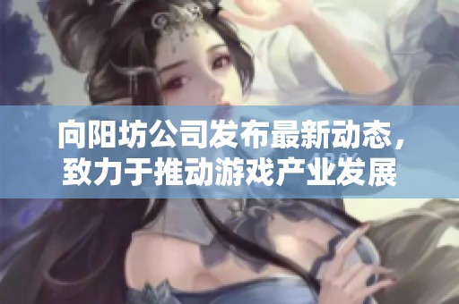 向阳坊公司发布最新动态，致力于推动游戏产业发展