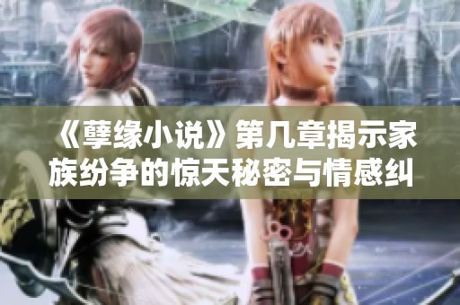 《孽缘小说》第几章揭示家族纷争的惊天秘密与情感纠葛
