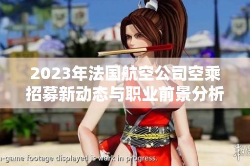 2023年法国航空公司空乘招募新动态与职业前景分析