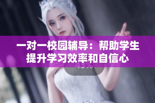 一对一校园辅导：帮助学生提升学习效率和自信心
