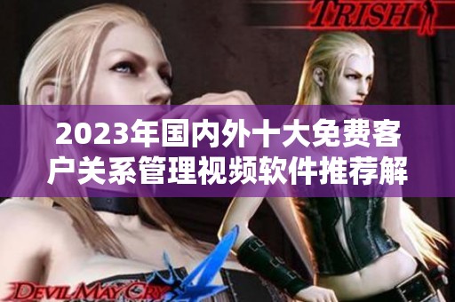2023年国内外十大免费客户关系管理视频软件推荐解析