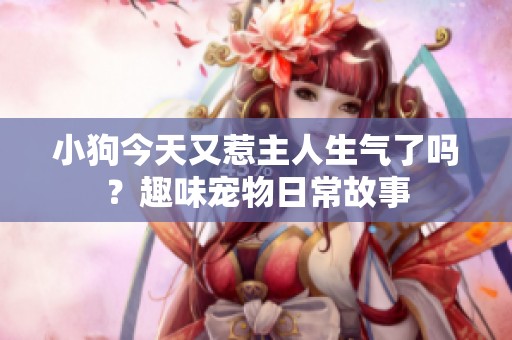小狗今天又惹主人生气了吗？趣味宠物日常故事