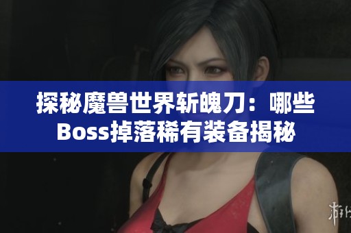探秘魔兽世界斩魄刀：哪些Boss掉落稀有装备揭秘