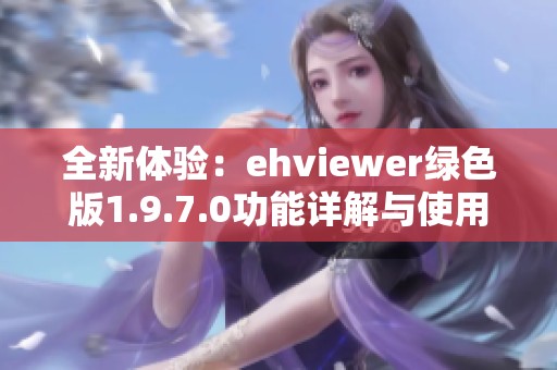 全新体验：ehviewer绿色版1.9.7.0功能详解与使用指南