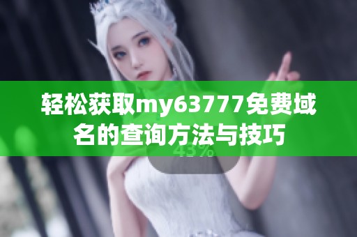 轻松获取my63777免费域名的查询方法与技巧