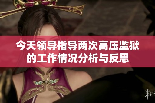 今天领导指导两次高压监狱的工作情况分析与反思