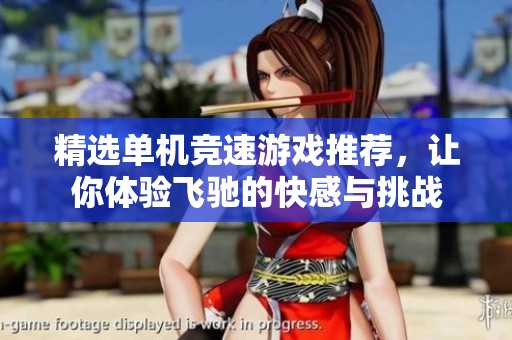 精选单机竞速游戏推荐，让你体验飞驰的快感与挑战