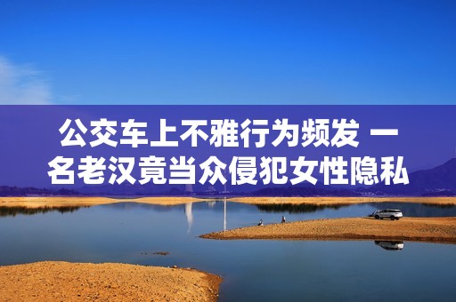 公交车上不雅行为频发 一名老汉竟当众侵犯女性隐私