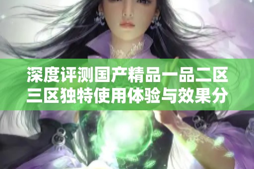 深度评测国产精品一品二区三区独特使用体验与效果分析