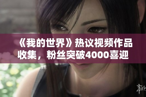 《我的世界》热议视频作品收集，粉丝突破4000喜迎新挑战
