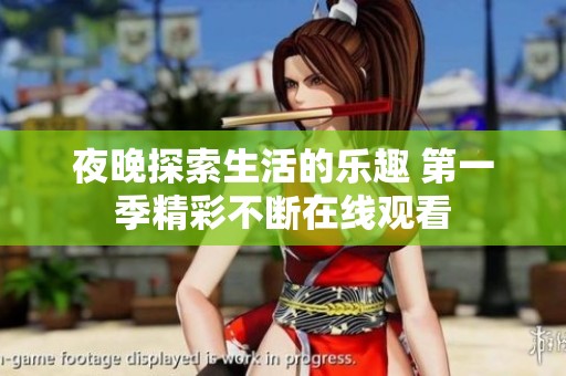 夜晚探索生活的乐趣 第一季精彩不断在线观看