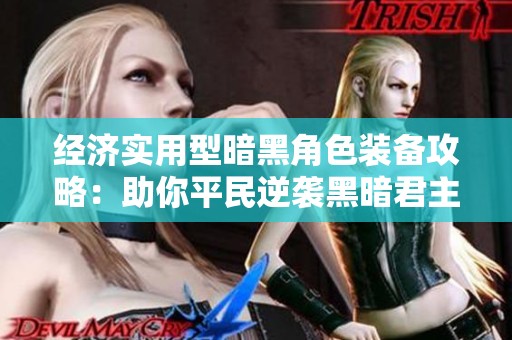 经济实用型暗黑角色装备攻略：助你平民逆袭黑暗君主