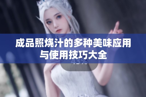 成品照烧汁的多种美味应用与使用技巧大全