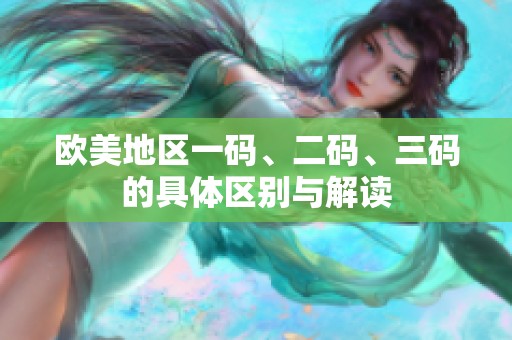 欧美地区一码、二码、三码的具体区别与解读