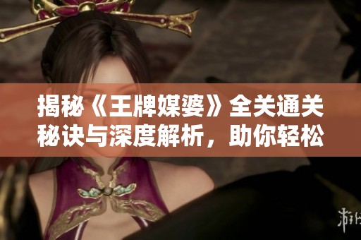 揭秘《王牌媒婆》全关通关秘诀与深度解析，助你轻松过关