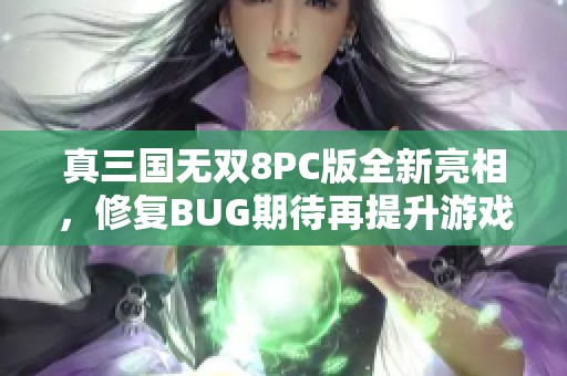 真三国无双8PC版全新亮相，修复BUG期待再提升游戏体验