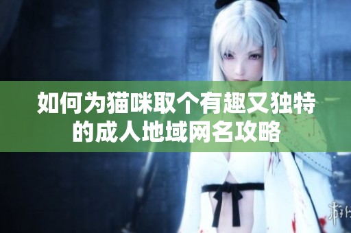如何为猫咪取个有趣又独特的成人地域网名攻略