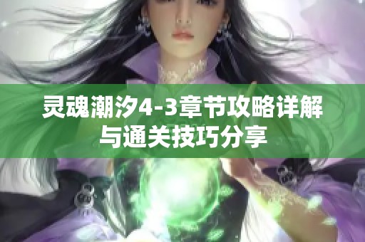 灵魂潮汐4-3章节攻略详解与通关技巧分享
