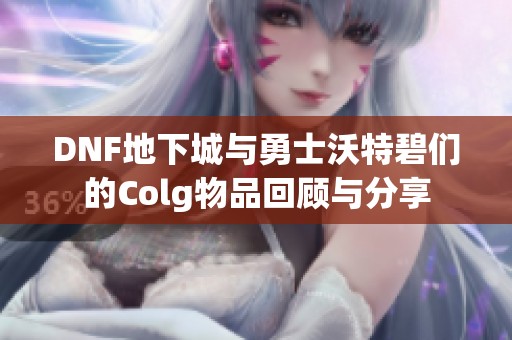 DNF地下城与勇士沃特碧们的Colg物品回顾与分享