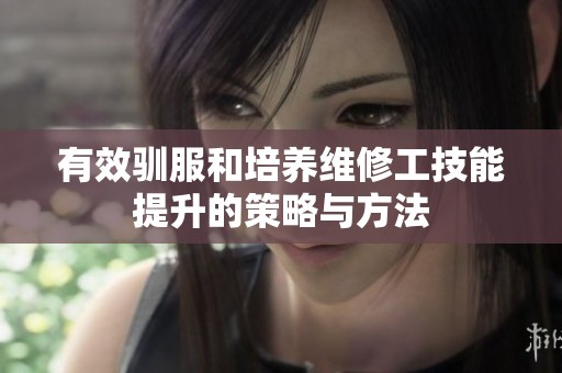有效驯服和培养维修工技能提升的策略与方法
