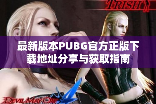 最新版本PUBG官方正版下载地址分享与获取指南