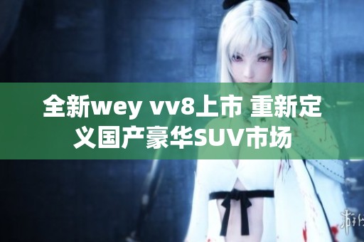 全新wey vv8上市 重新定义国产豪华SUV市场