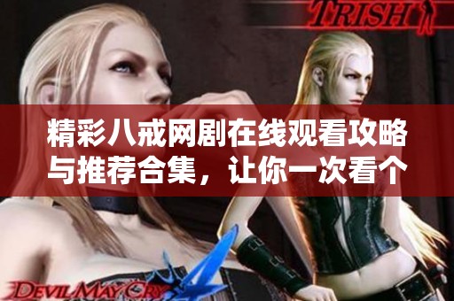 精彩八戒网剧在线观看攻略与推荐合集，让你一次看个够