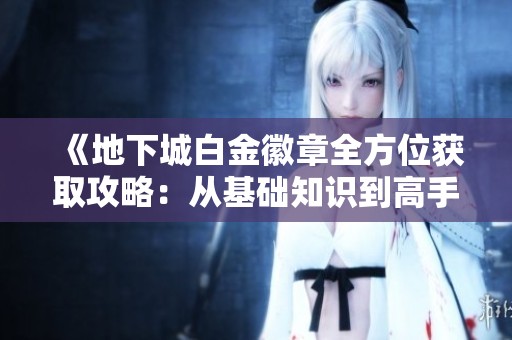 《地下城白金徽章全方位获取攻略：从基础知识到高手技巧》