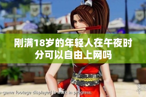刚满18岁的年轻人在午夜时分可以自由上网吗