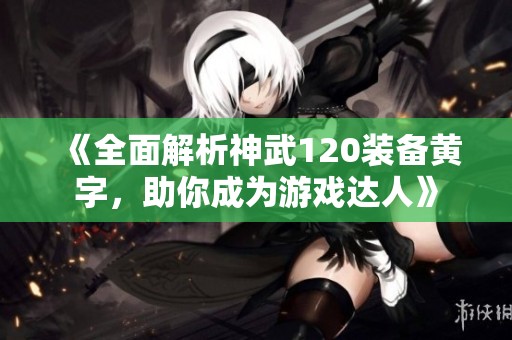 《全面解析神武120装备黄字，助你成为游戏达人》
