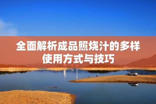 全面解析成品照烧汁的多样使用方式与技巧