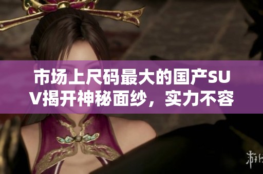 市场上尺码最大的国产SUV揭开神秘面纱，实力不容小觑