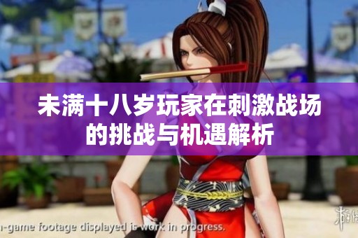 未满十八岁玩家在刺激战场的挑战与机遇解析