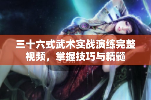 三十六式武术实战演练完整视频，掌握技巧与精髓