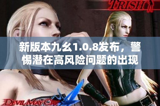 新版本九幺1.0.8发布，警惕潜在高风险问题的出现