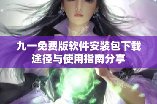 九一免费版软件安装包下载途径与使用指南分享