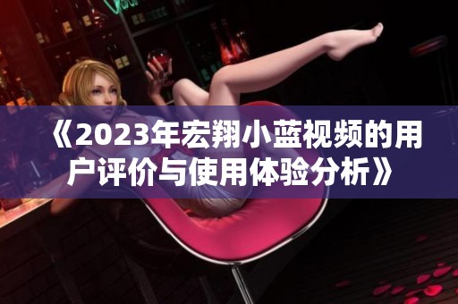 《2023年宏翔小蓝视频的用户评价与使用体验分析》