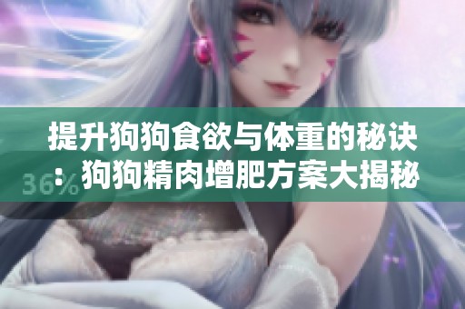提升狗狗食欲与体重的秘诀：狗狗精肉增肥方案大揭秘