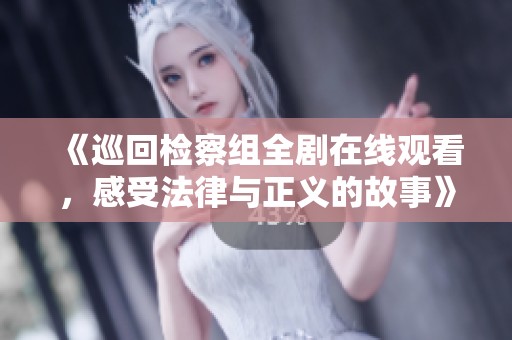 《巡回检察组全剧在线观看，感受法律与正义的故事》