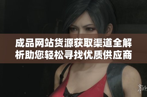 成品网站货源获取渠道全解析助您轻松寻找优质供应商