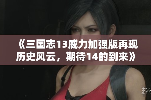 《三国志13威力加强版再现历史风云，期待14的到来》