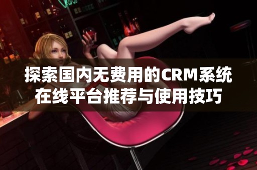 探索国内无费用的CRM系统在线平台推荐与使用技巧