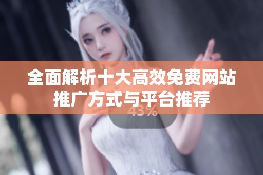全面解析十大高效免费网站推广方式与平台推荐