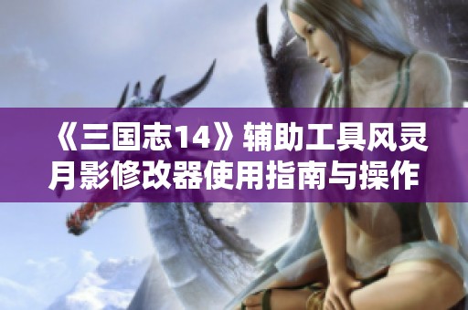《三国志14》辅助工具风灵月影修改器使用指南与操作技巧分享