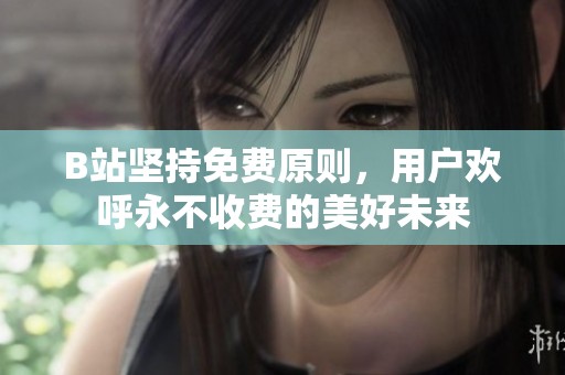B站坚持免费原则，用户欢呼永不收费的美好未来