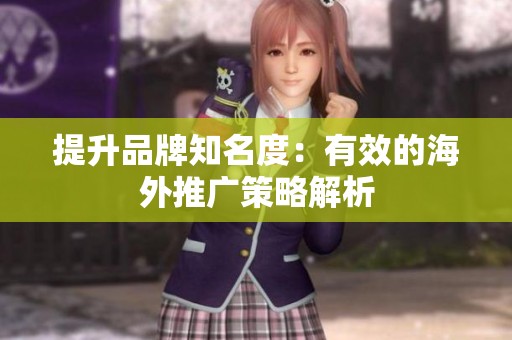 提升品牌知名度：有效的海外推广策略解析