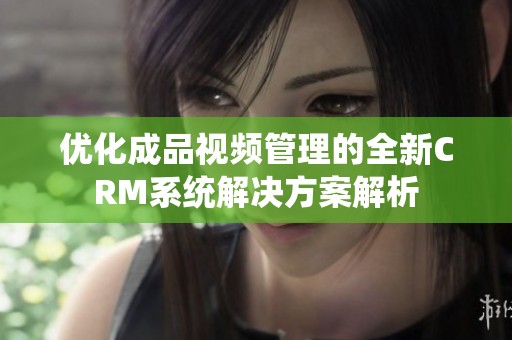 优化成品视频管理的全新CRM系统解决方案解析