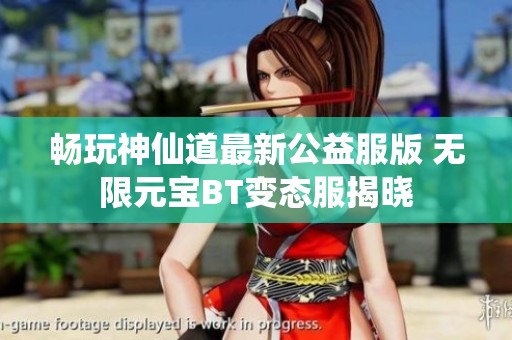 畅玩神仙道最新公益服版 无限元宝BT变态服揭晓
